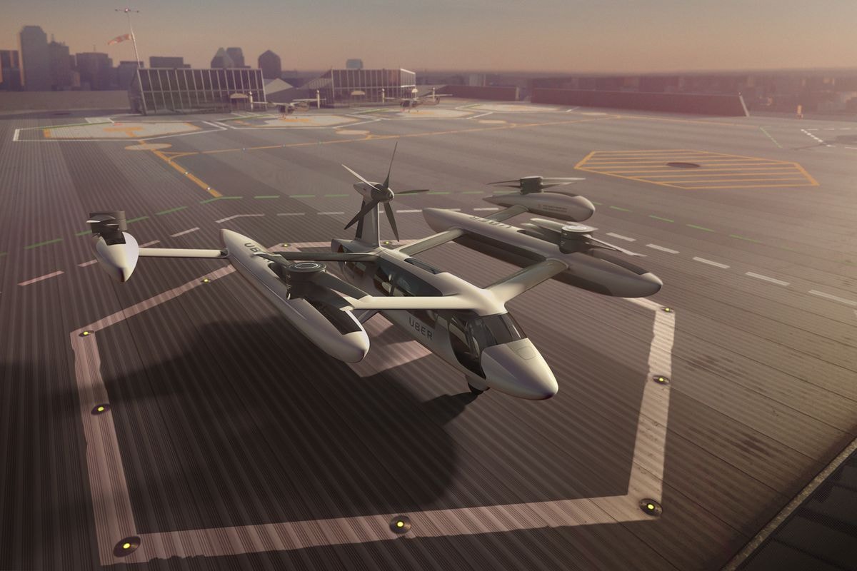 Uber, Taxis volants