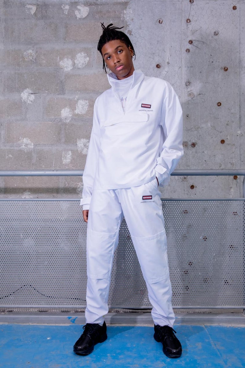 andrea, crews, boyhood, tracksuit, collaboration, youth