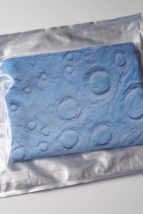 Drapeau lune bleu blanc