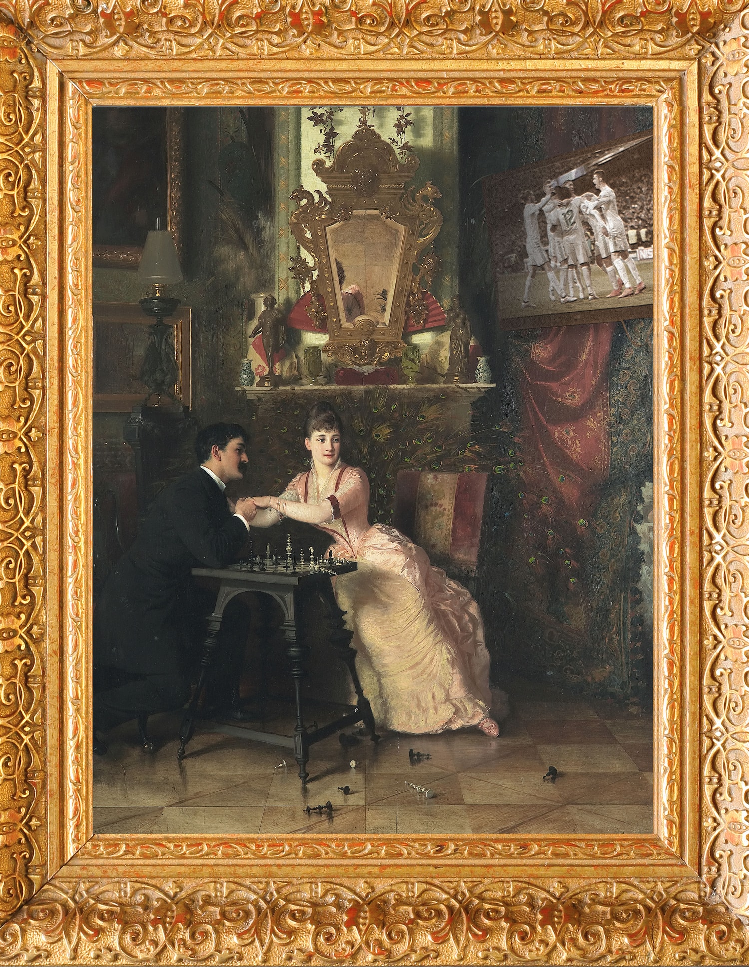 Le Football S'Incruste Dans Des Tableaux De Maîtres Lors D'Une Exposition Parisienne