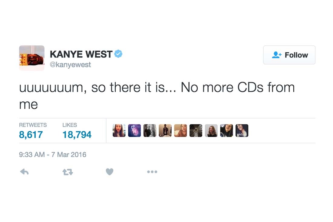 Kanye West ye Kids See Ghosts album physique cd vinyle