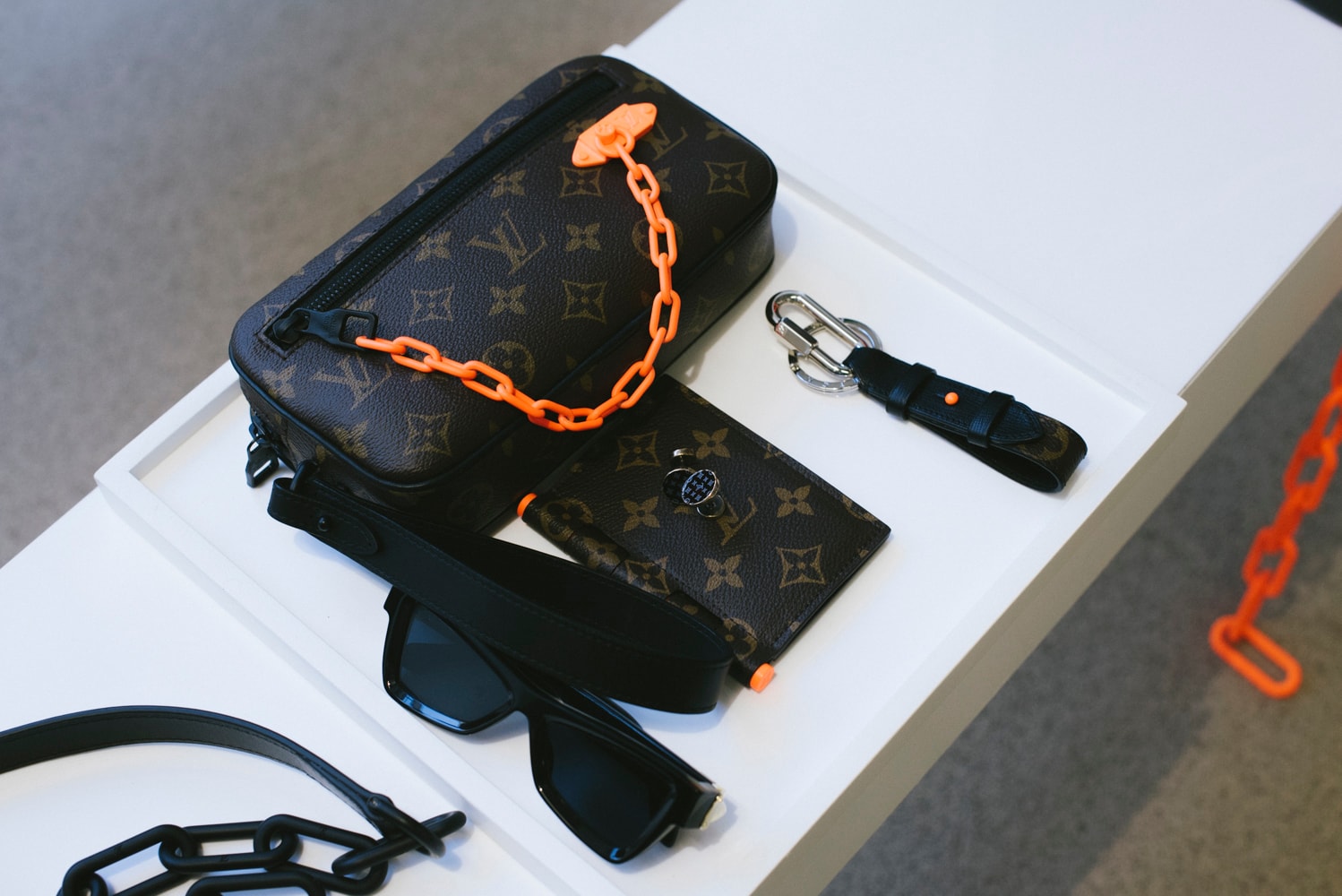 Virgil Abloh, Louis Vuitton, sac, basket, sneakers