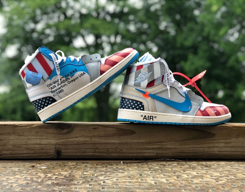 Une Paire d'Air Jordan 1 x Off-White™ x Parra Imaginée Par Un Sneaker Designer