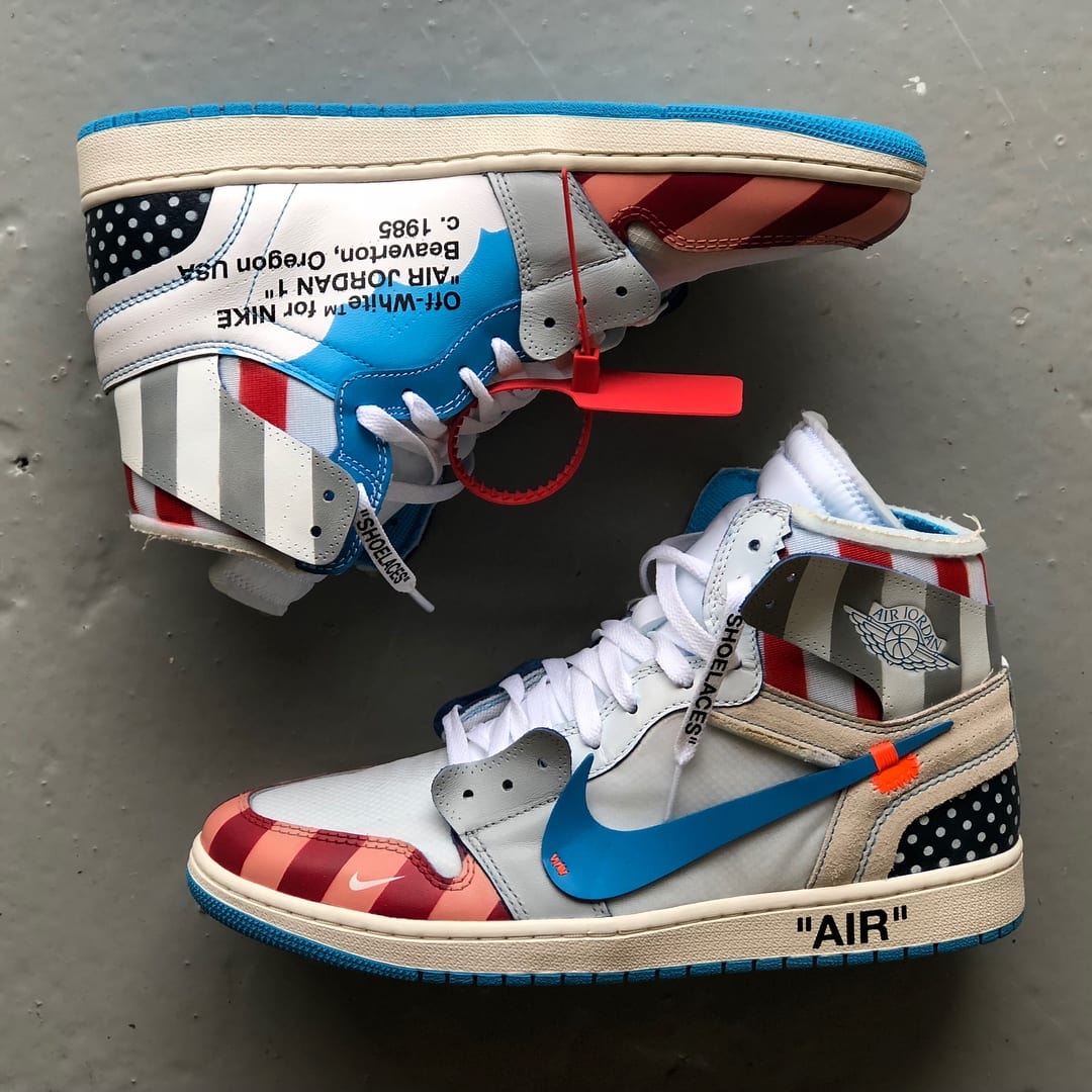 Une Paire d'Air Jordan 1 x Off-White™ x Parra Imaginée Par Un Sneaker Designer