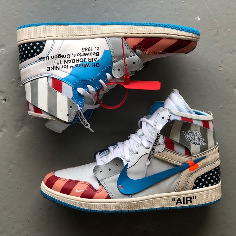 Une Paire d'Air Jordan 1 x Off-White™ x Parra Imaginée Par Un Sneaker Designer