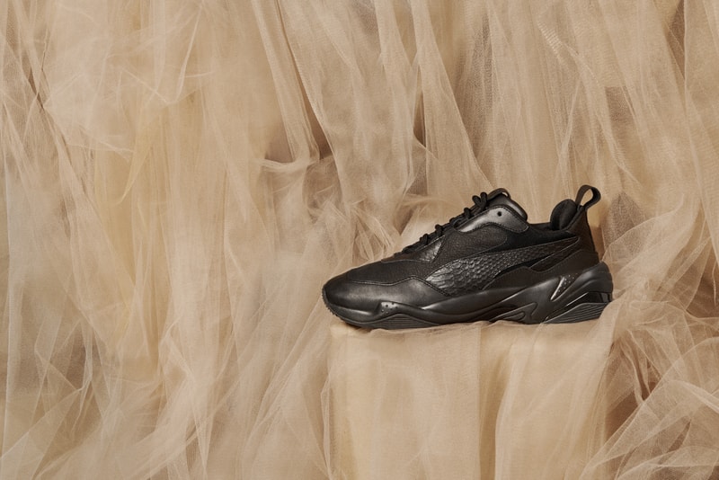 Puma, Sneaker, Thunder, noir, blanc