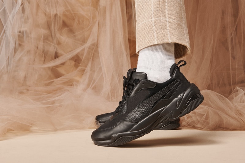 Puma, Sneaker, Thunder, noir, blanc