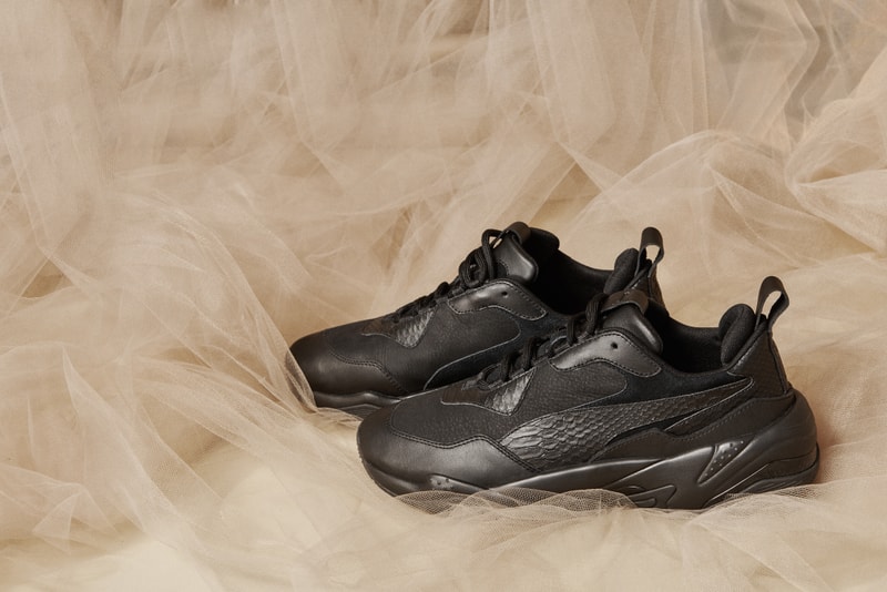 Puma, Sneaker, Thunder, noir, blanc