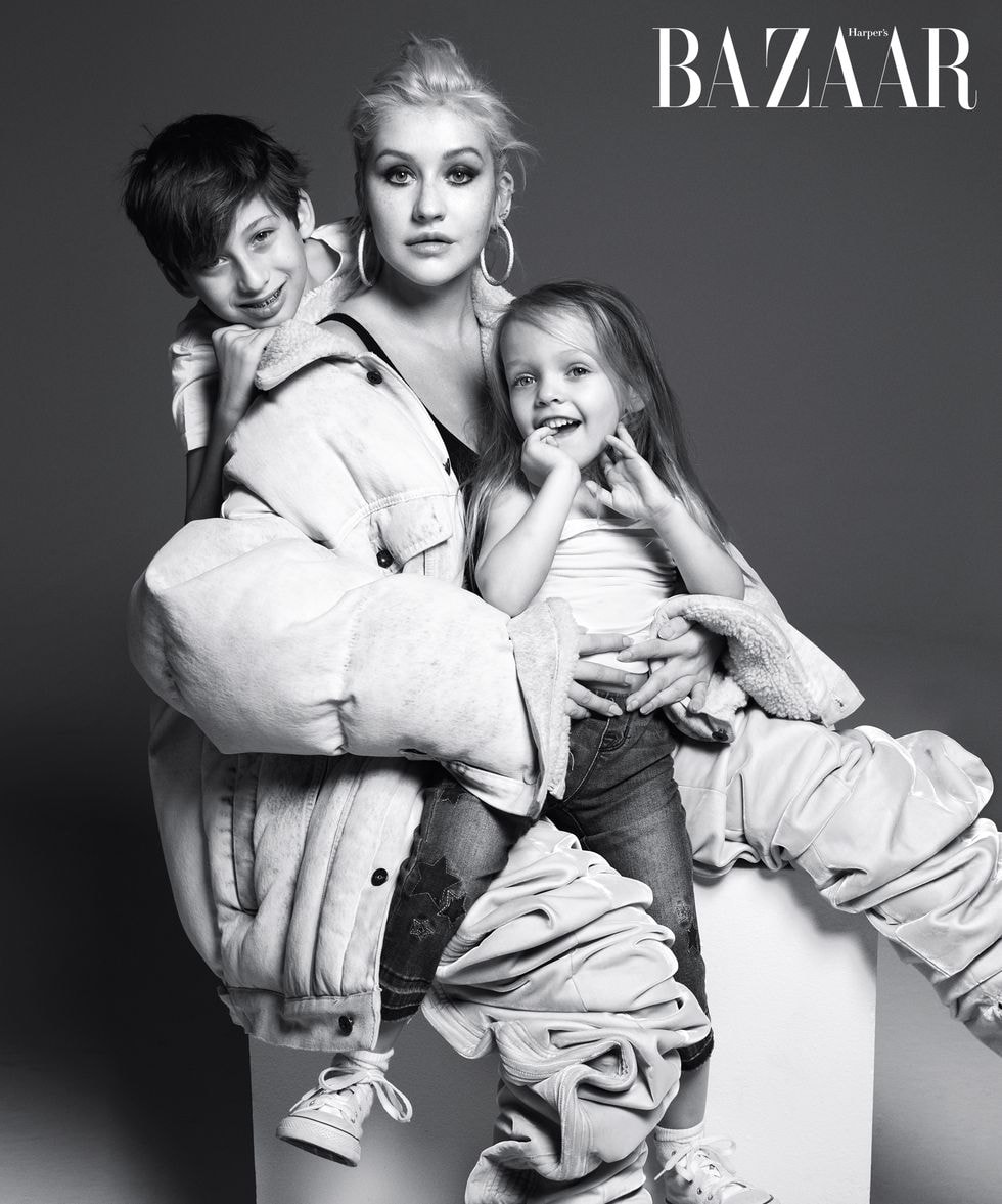 Kanye West, North, Saint, Enfant, Harper Bazaar