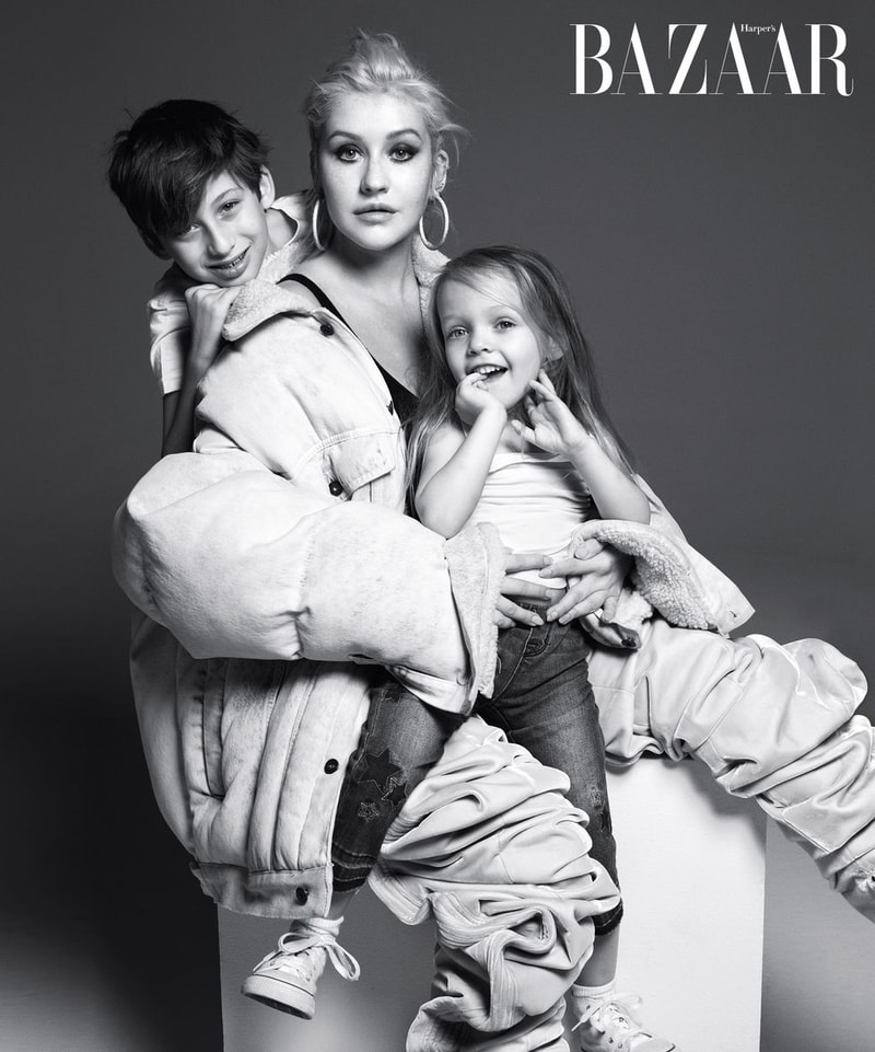 Kanye West, North, Saint, Enfant, Harper Bazaar