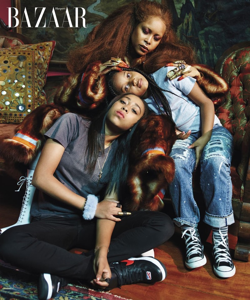Kanye West, North, Saint, Enfant, Harper Bazaar