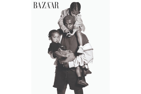 Kanye West, North, Saint, Enfant, Harper Bazaar