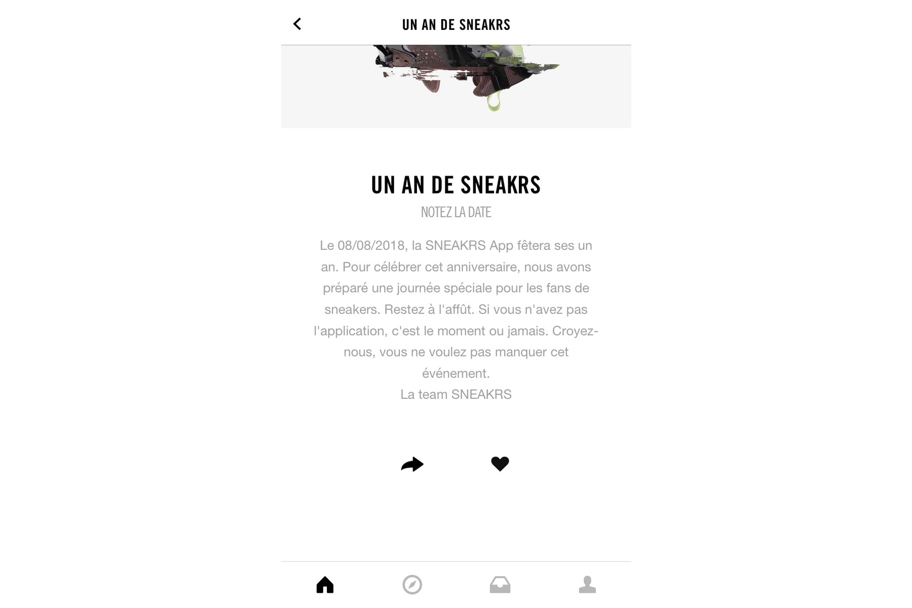Nike SNEAKRS Anniversaire Restock Surprise