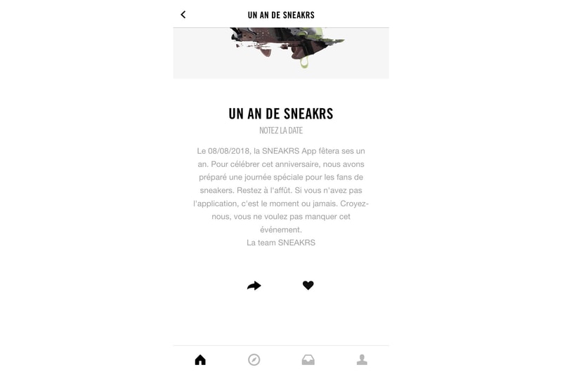 Nike SNEAKRS Anniversaire Restock Surprise