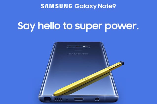 Un Premier Aperçu Officiel Du Galaxy Note 9 De Samsung