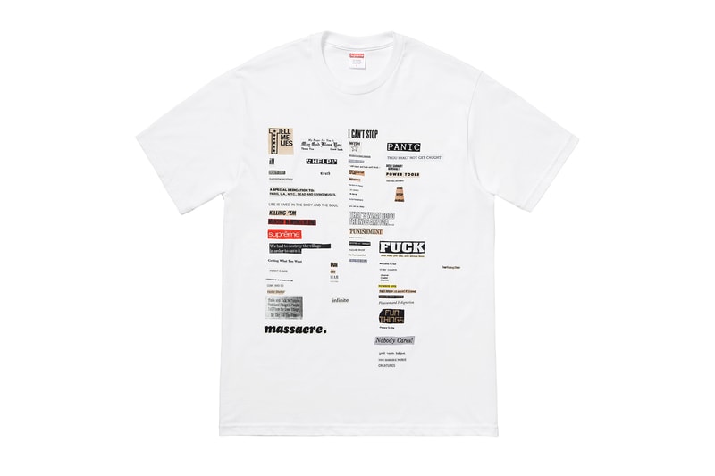 Photo T-Shirts Supreme Automne/Hiver 2018