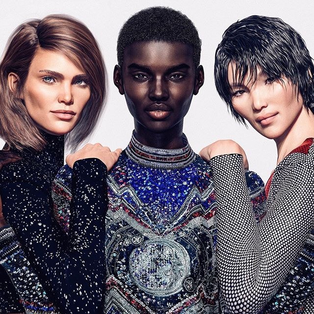 Balmain Enrôle Trois Nouveaux Mannequins Virtuels.