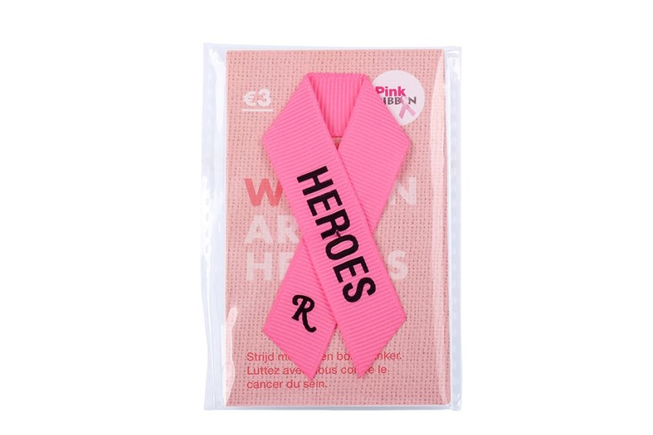 Raf Simons Ruban Rose Pink Ribbon Cancer Du Sein