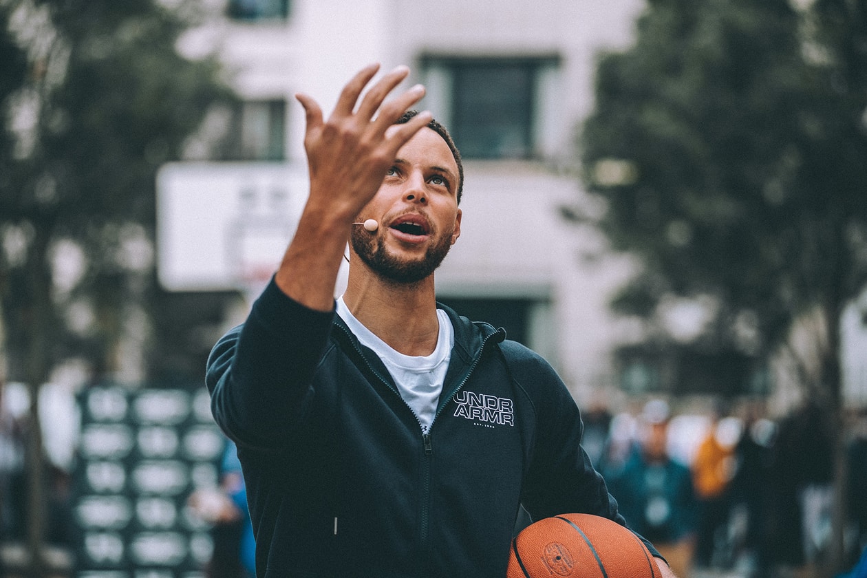 Photo Stephen Curry Under Armour Paris