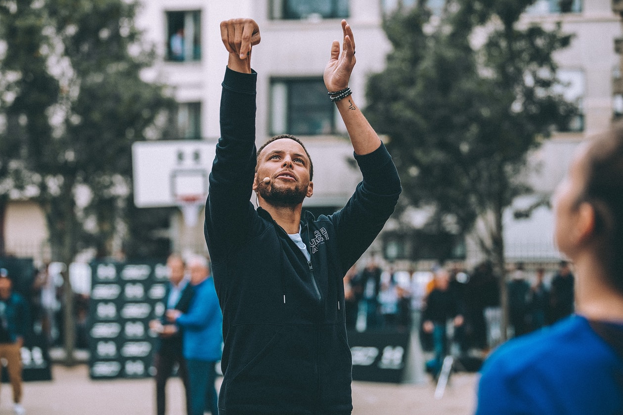 Photo Stephen Curry Under Armour Paris