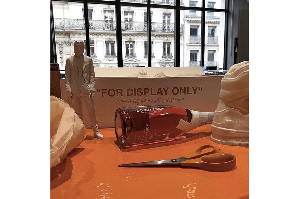 Virgil Abloh Moët & Chandon Collaboration champagne teaser