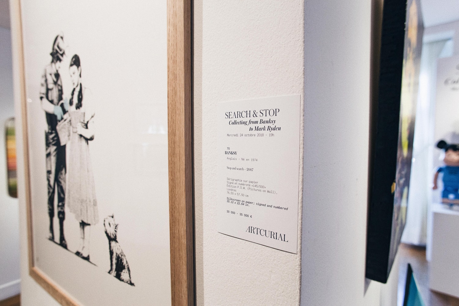Banksy, vente aux enchères, KAWS