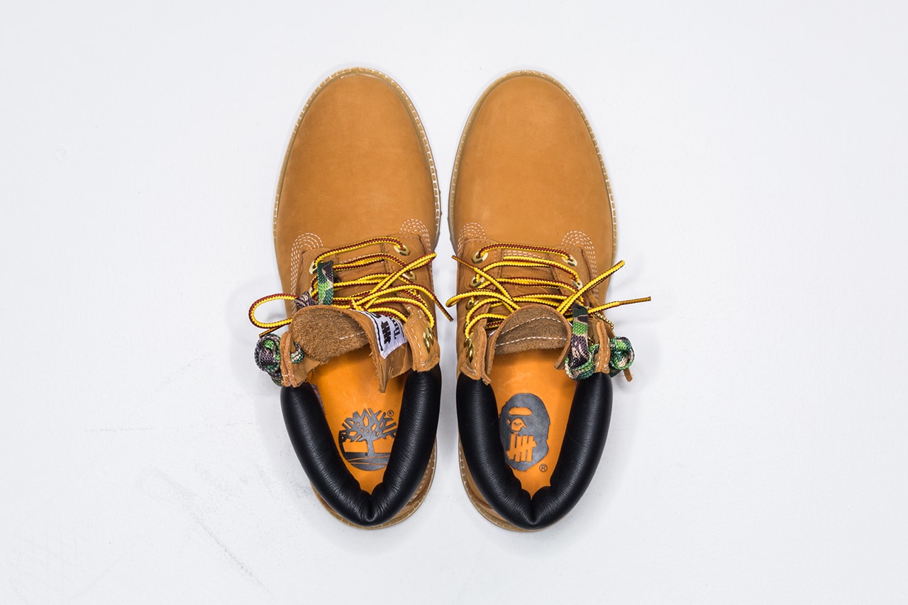 Photo UNDEFEATED x BAPE x Timberland