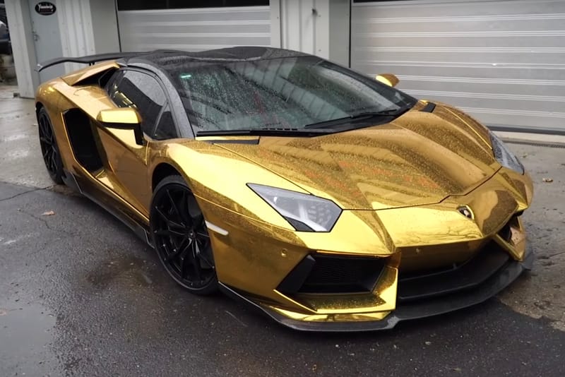 Aubameyang Fait Customiser Sa Lamborghini Aventador En Or Chromé (Vidéo)