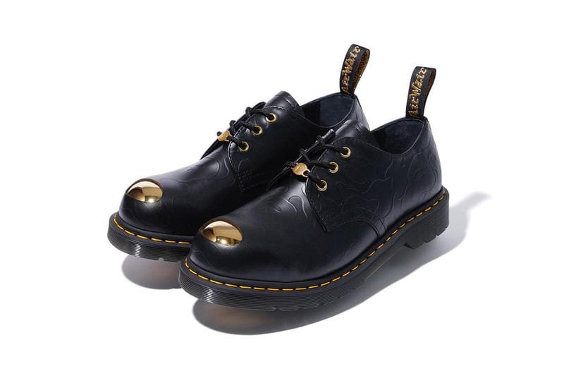 BAPE Et Dr. Martens Ornent Leurs Boots D'Or Pour Leur 2ème Collab De L'Année