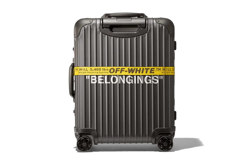 Off-White ™ Et RIMOWA Dévoilent Une Nouvelle Valise "PERSONAL BELONGINGS"