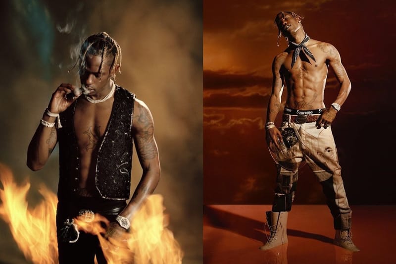 Travis Scott Aka La Flame Prend Feu Pour L'Officiel Italie