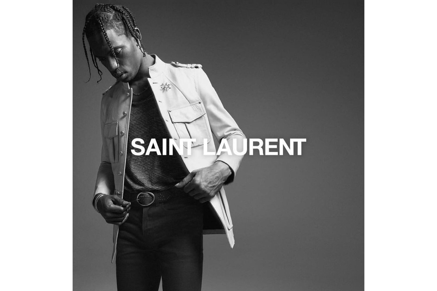 Photo Travis Scott Saint Laurent