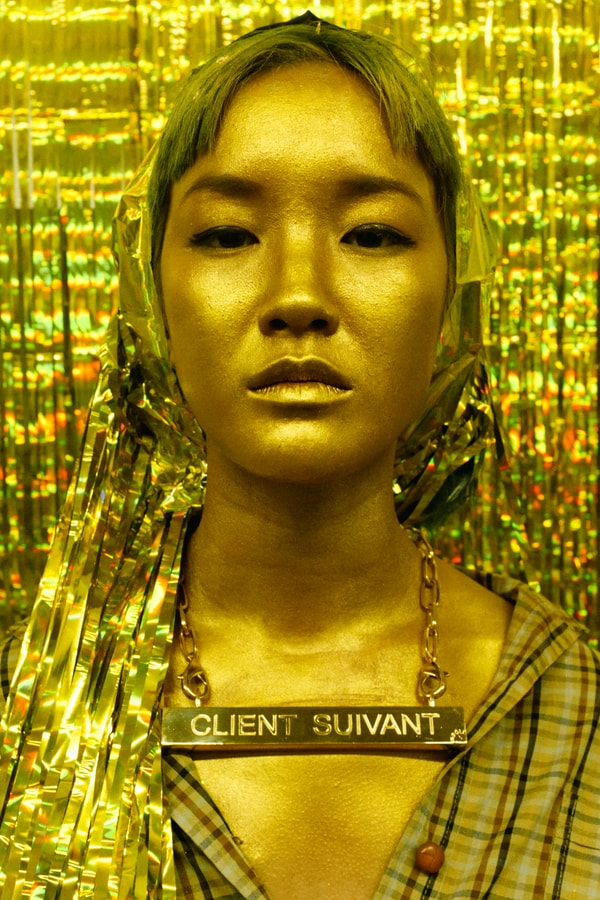 Pièces De 1 Euro En Or, Collier "Client Suivant", Le Label Parisien IN GOLD WE TRUST® Se Joue De La Société De Consommation
