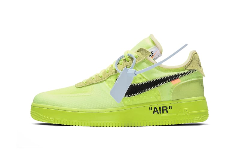 Votre Meilleur Aperçu Jusqu'À Présent De La Off-White™ x Nike Air Force 1 "Volt"