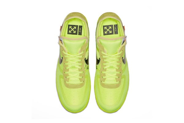 Off-White Nike Air Force 1 Volt Images Date de sortie