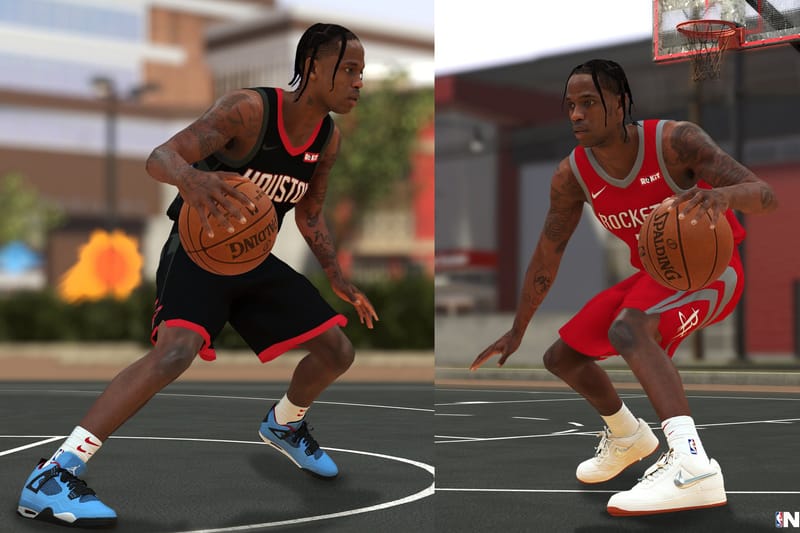 Vous Pouvez Désormais Jouer Avec Les Sneakers Travis Scott X Nike Dans NBA 2K19