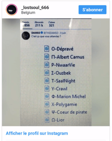 Damso : Que Veut Dire Le Mystérieux Logo Sur Son Compte Instagram 