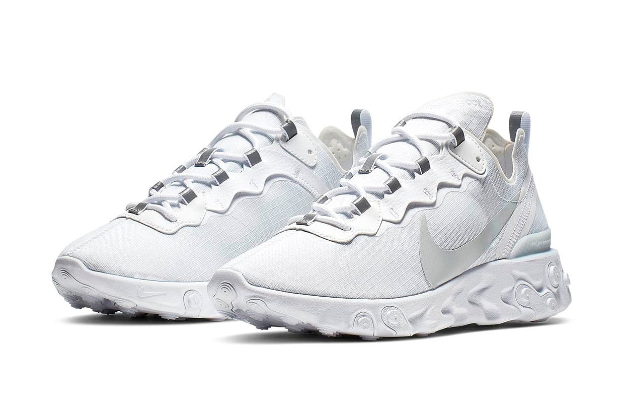 Photo Nike React Element 55 “White/Pure Platinum” 