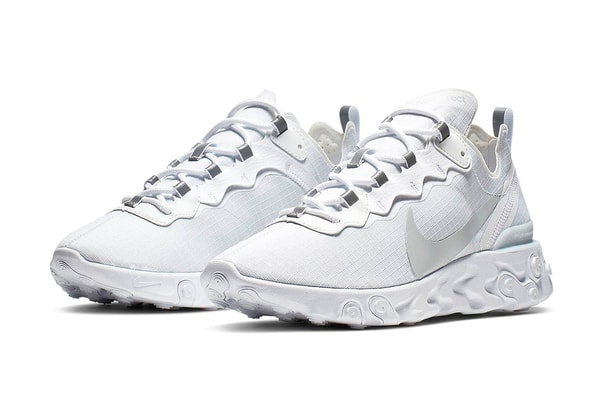 Photo Nike React Element 55 “White/Pure Platinum” 