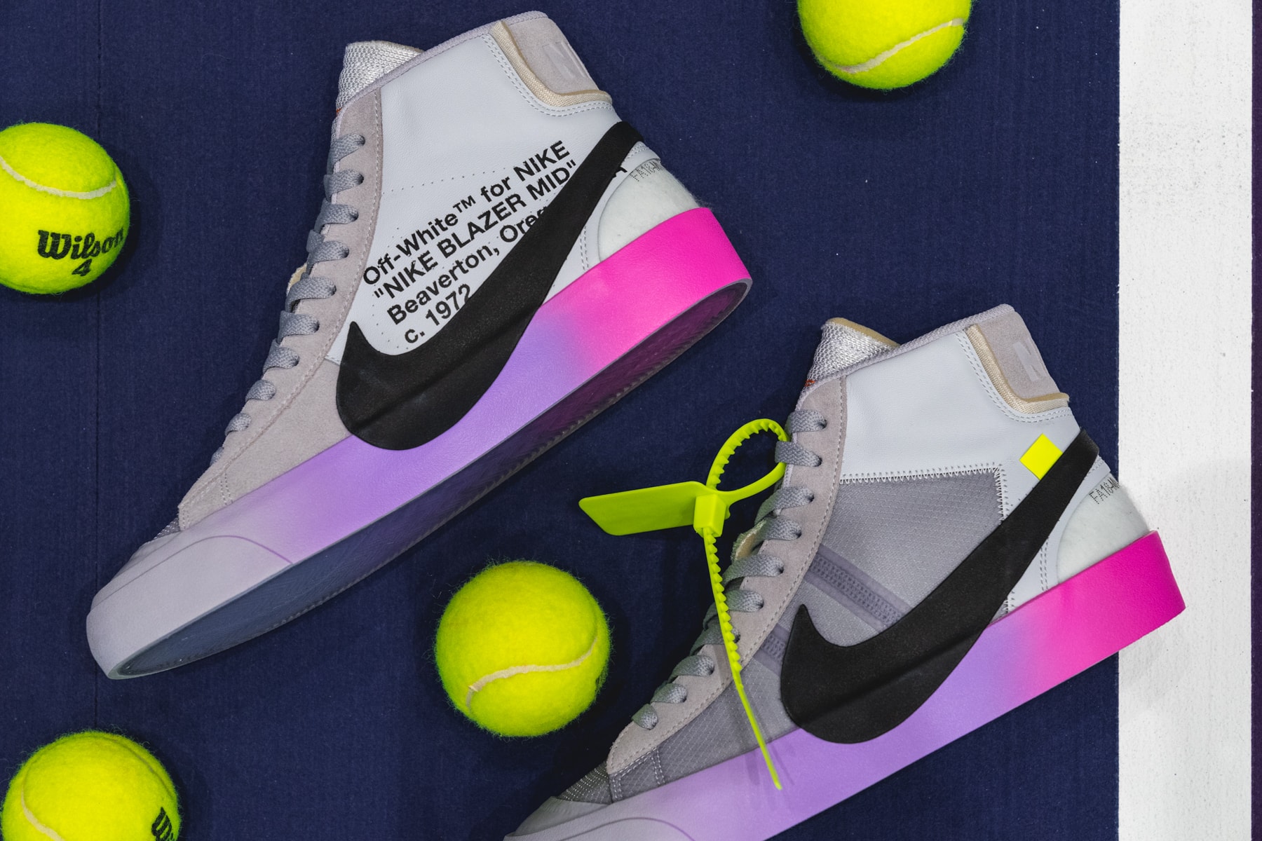 Off-White Nike Blazer SErena WIlliams Sortie France