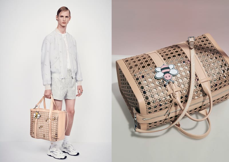 Dior Présente Ses Sacs Pour Hommes En Cannage Perforé Largement Remarqués À La Fashion Week De Paris