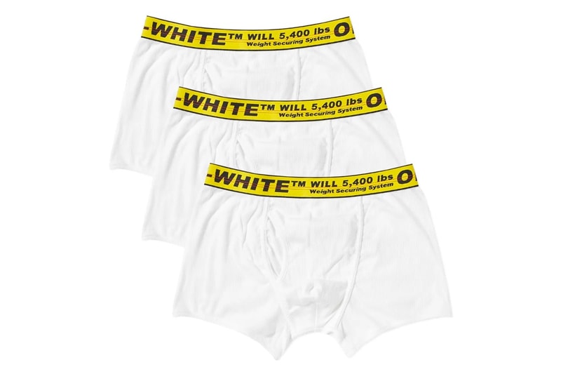 Off-White™ Met En Vente Des Caleçons Avec L'Emblématique Ceinture Jaune
