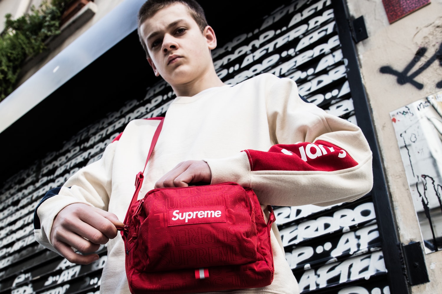 Supreme StockX Box logo crewneck waistbag concours