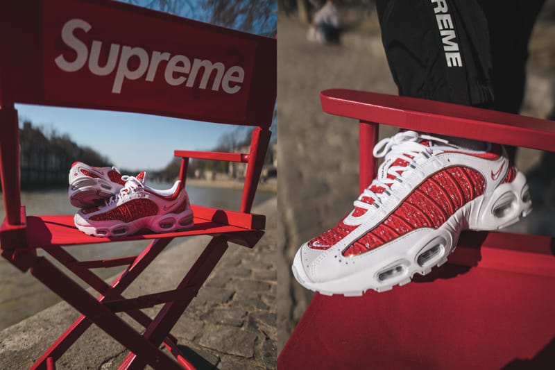 Gros Plan Sur La Supreme x Nike Air Max Tailwind IV