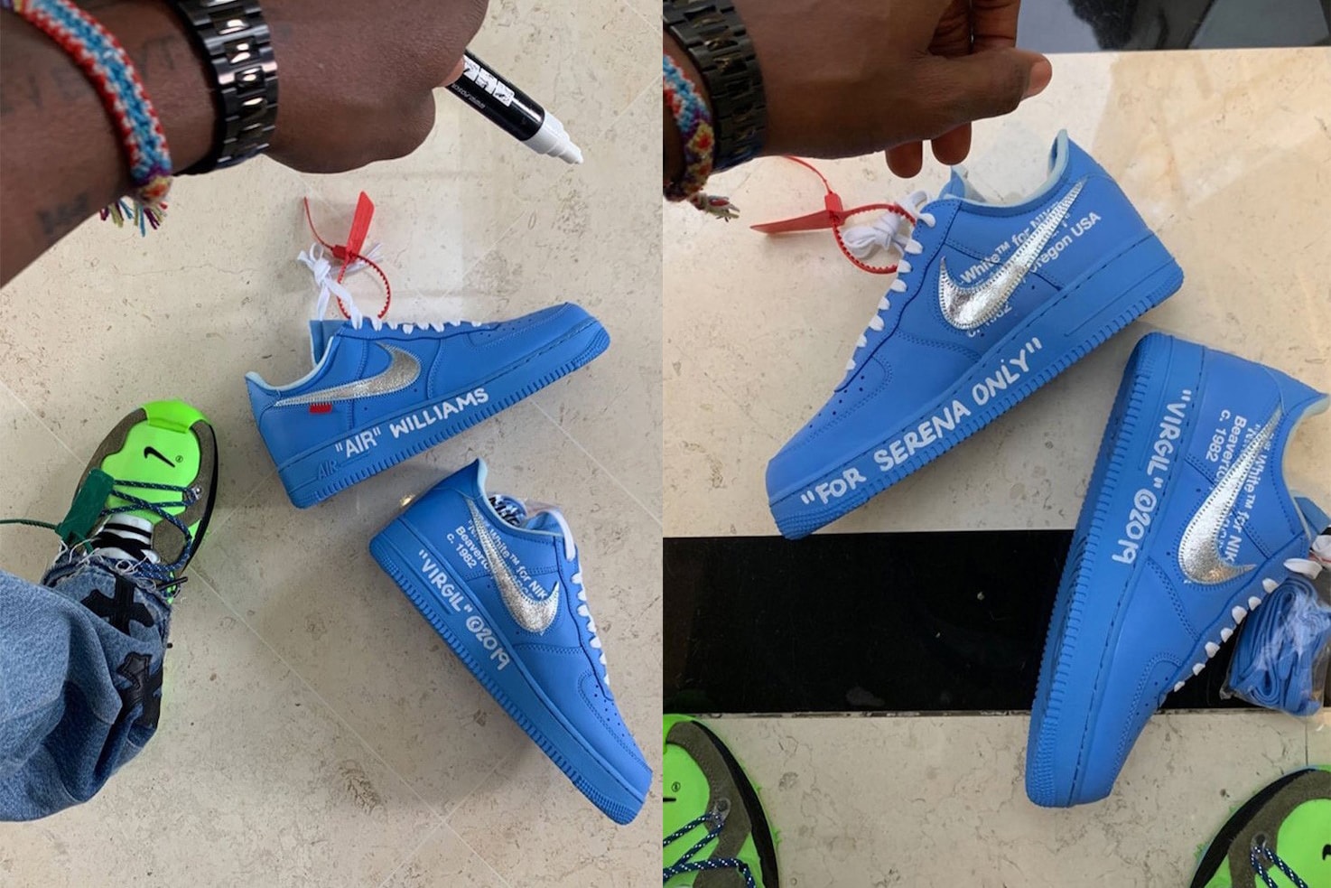 Photo de la Off-White™ x Nike Air Force 1 "University Blue"