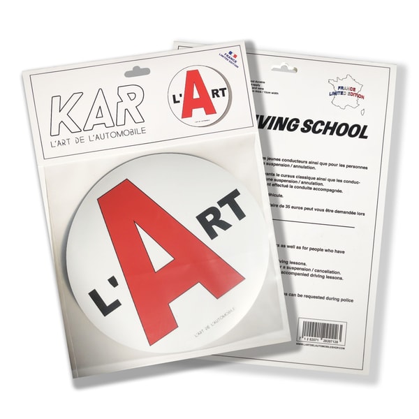L'Art de L'Automobile sort un magnet "A" spécial jeune conducteur