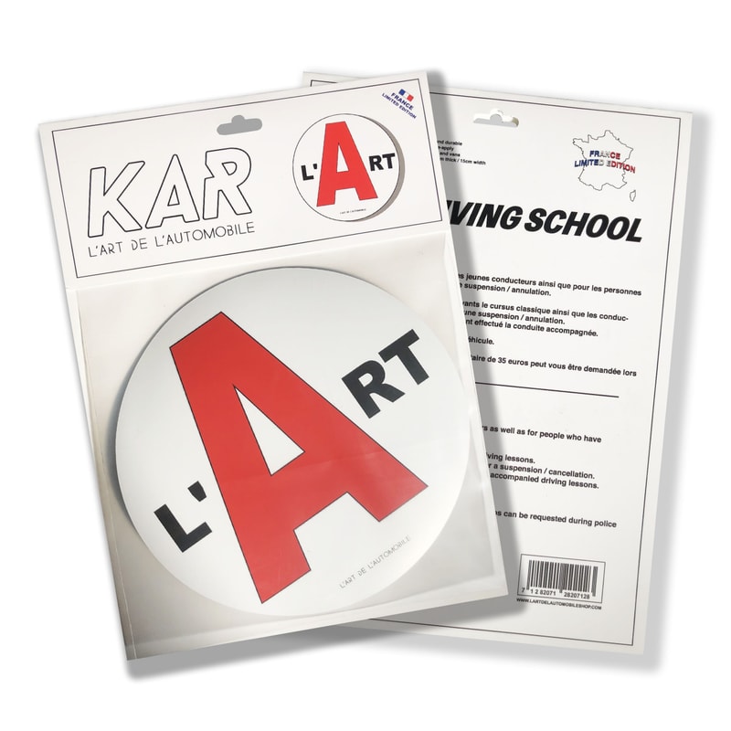 L'Art de L'Automobile sort un magnet "A" spécial jeune conducteur
