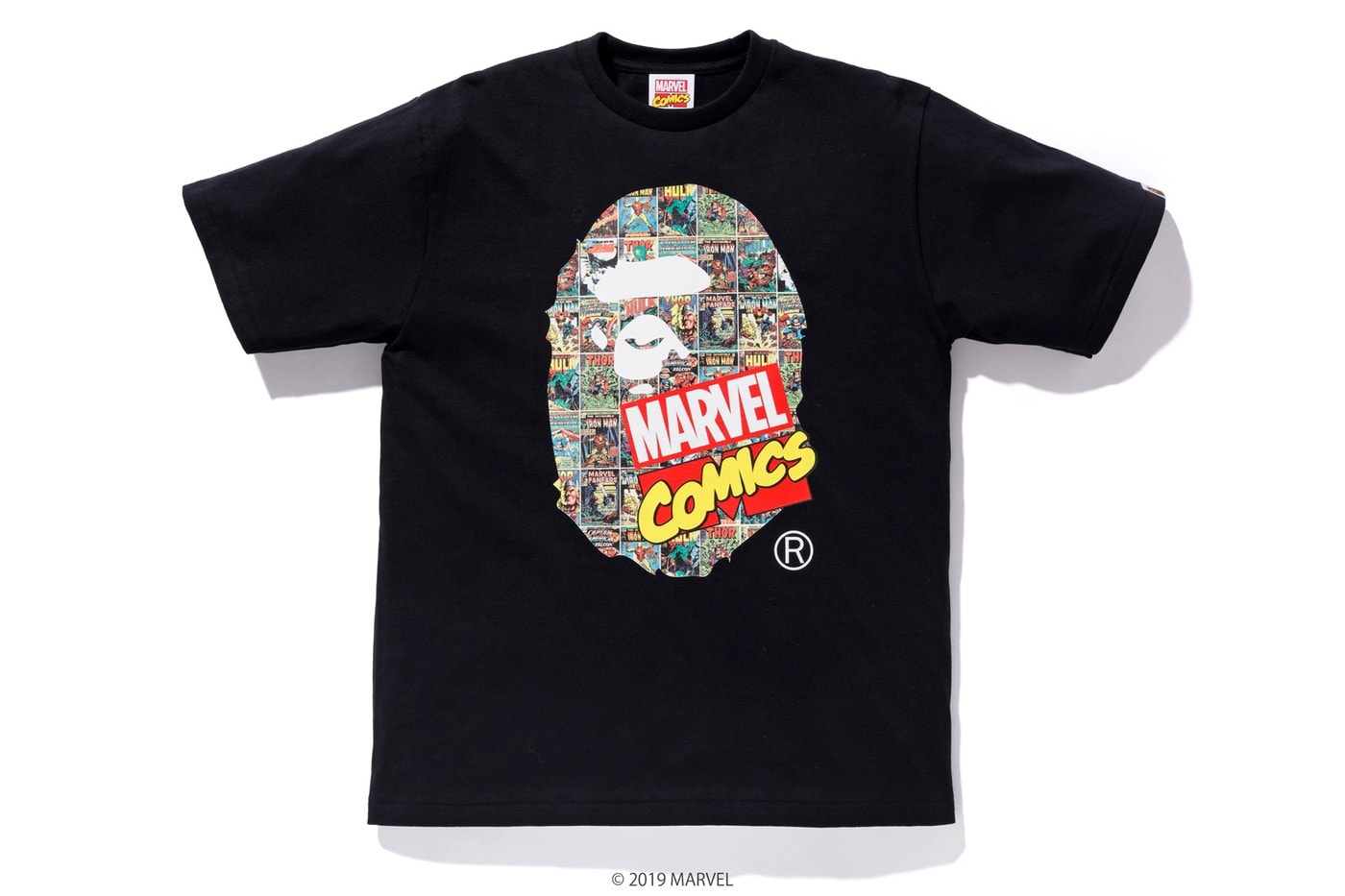 Photos de la collab BAPE x Marvel