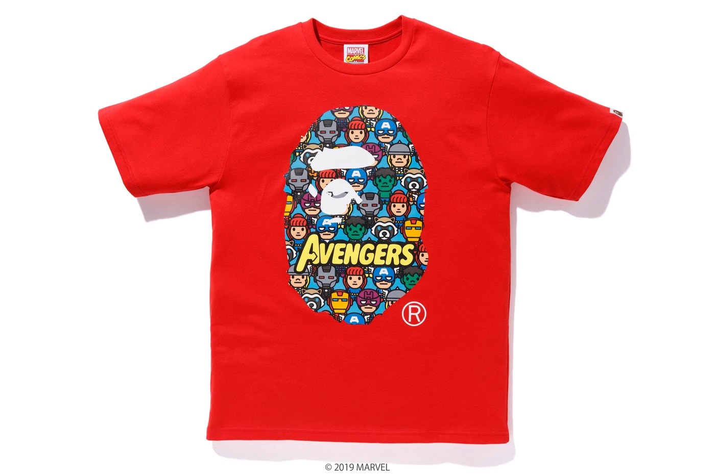 Photos de la collab BAPE x Marvel