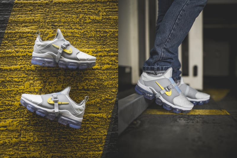 Gros plan sur la Air VaporMax Plus "Work in Progress"